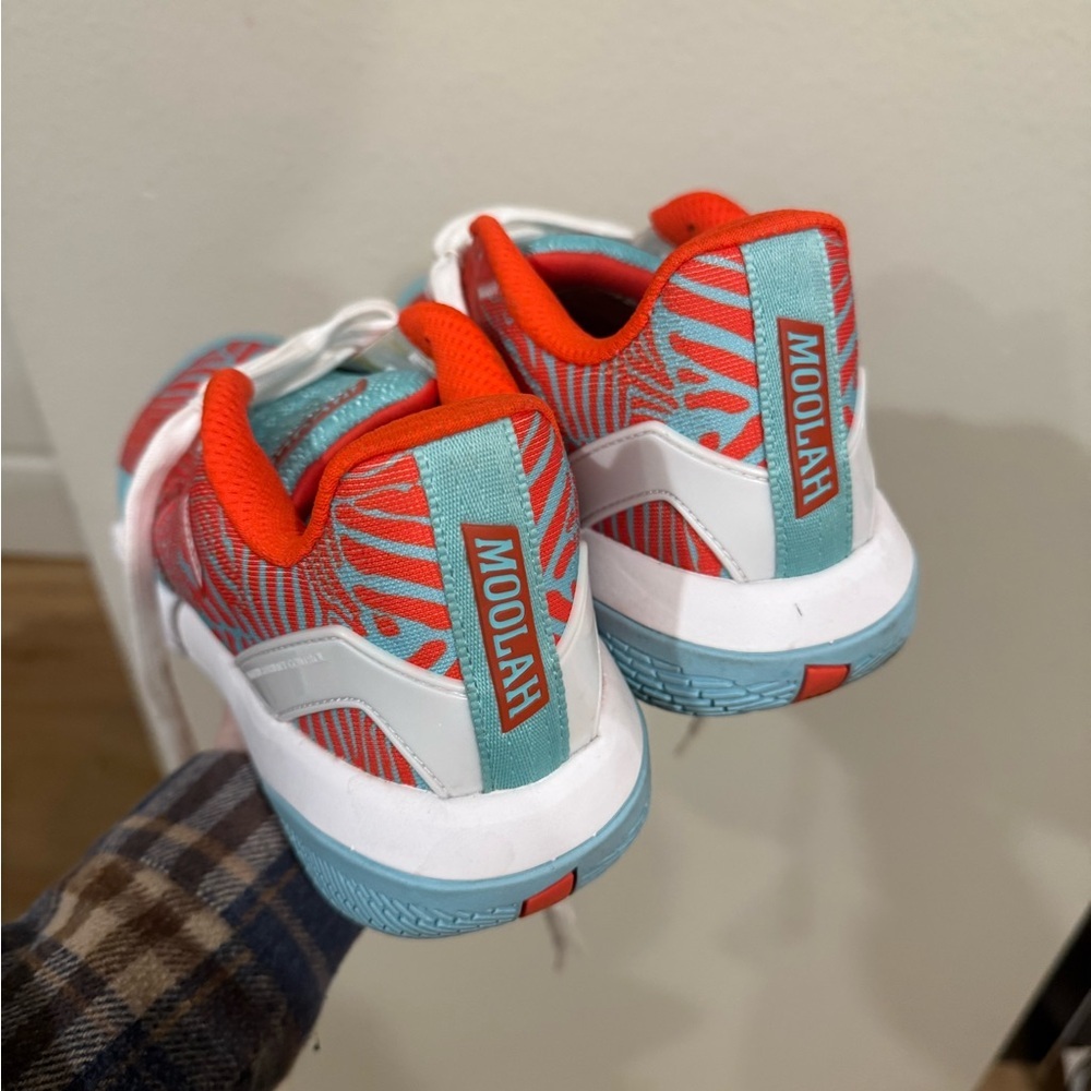 Kids' Low-Top Sneaker in Red & Aqua 9 - Picture 4 of 6